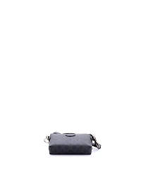 Pre-Owned Gucci Mini Interlocking G Patch Wristlet Messenger Bag Gg Coated Canvas