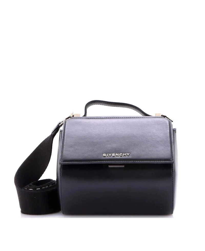 Pre-Owned Givenchy Mini Logo Strap Pandora Box Bag Leather