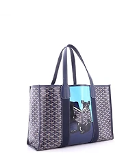 Pre-Owned Goyard Mm Villette Tote Printed Coated Canvas