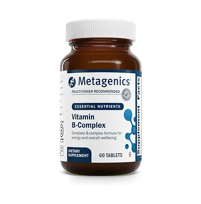 Metagenics Vitamin B Complex Active B6 and B12 Vitamins with Folate Supports Energy Metabolism, Stress Response, Homocysteine Balance 60 Tablets
