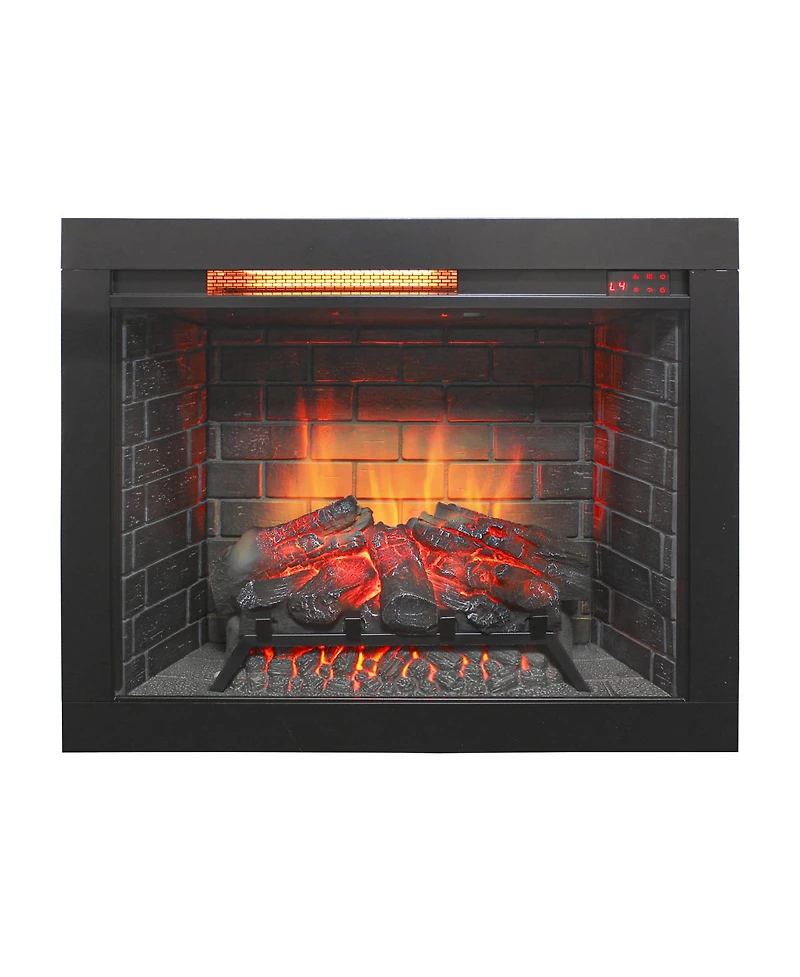 Streamdale Furniture 28" Infrared Electric Fireplace Insert with Removable Trim and Touch Panel