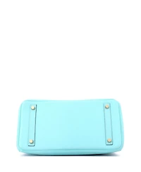 Pre-Owned HERMES Birkin 30 Handbag Blue Epsom with Gold Hardware