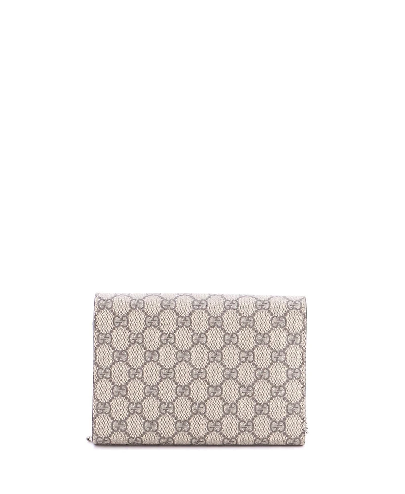 Pre-Owned Gucci Small Dionysus Chain Wallet Gg Coated Canvas