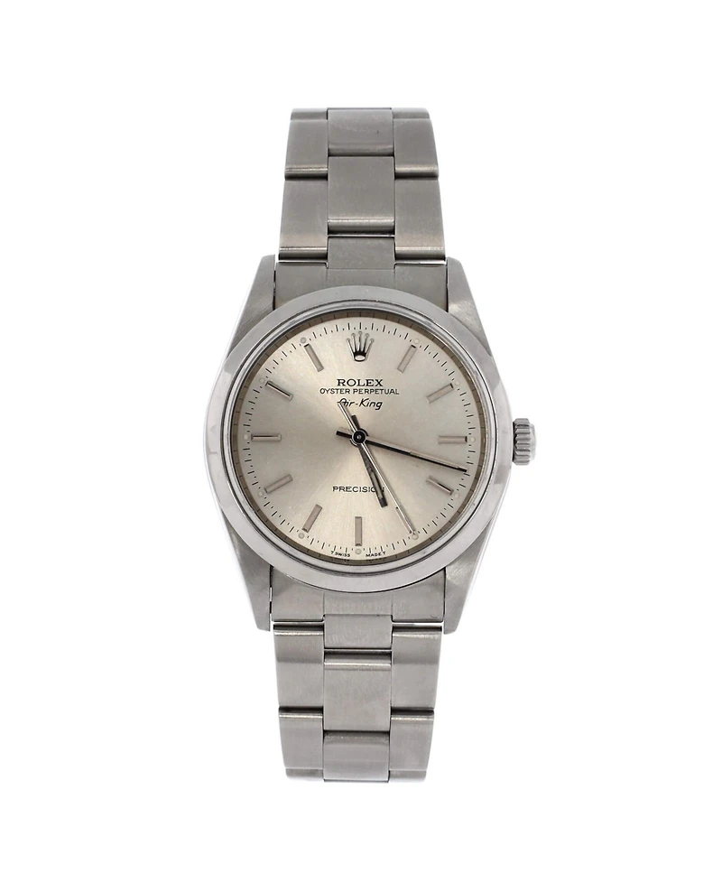 Pre-Owned Rolex Oyster Perpetual Air King Automatic Watch in Stainless Steel 34mm