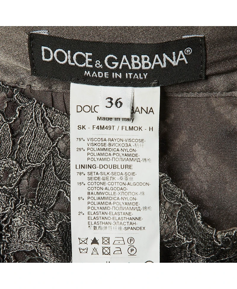 Pre-Owned Dolce & Gabbana Women's Lace Mini Skirt