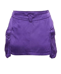 Pre-Owned Versace Women's Viscose Medusa Head-Motif Miniskirt