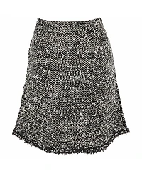 Pre-Owned Balenciaga Women's Tweed Zip Up Mini Skirt