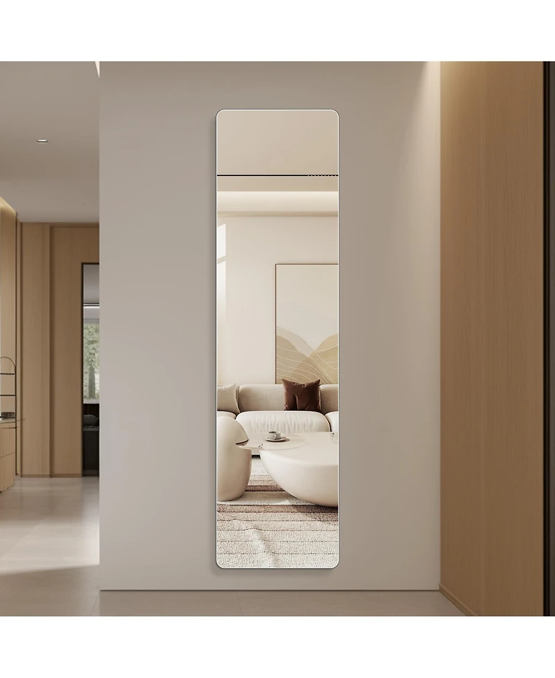 Busdays 59 x 16 Inch Rectangular Full Length Wall Mirror 5mm Copper Free Silver Glass Dressing Mirror for Bedroom Closet Shatter Resistant Backing