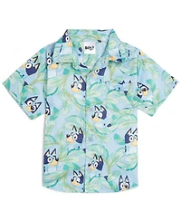 Bluey Toddler Boys (2T - 5T) Short Sleeve Button-Down Shirt