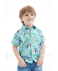 Bluey Toddler Boys (2T - 5T) Short Sleeve Button-Down Shirt