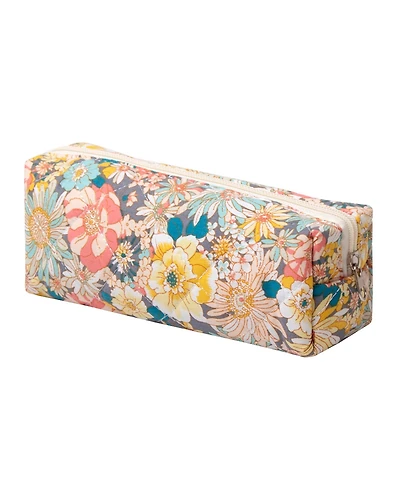 Danrong Pencil Case Pen Bag Pouch Holder Box Organizer Makeup Cute Corduroy Canvas Lightweight Travel School Gift