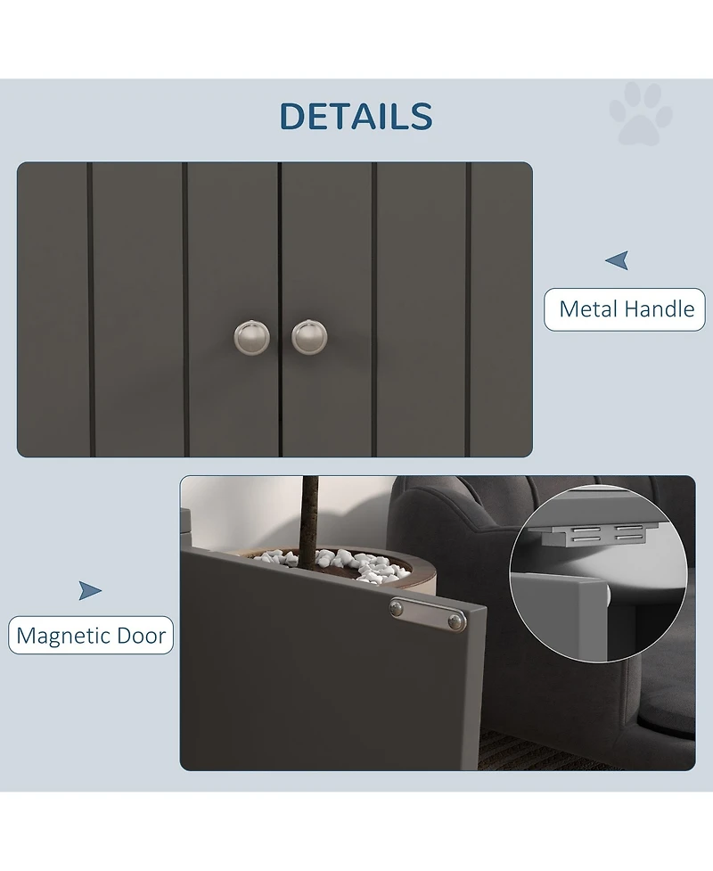 Ruie Elevated Dog Bowls with Storage Cabinet Raised Stand for Large Dogs