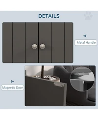 Ruie Elevated Dog Bowls with Storage Cabinet Raised Stand for Large Dogs