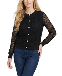 Ny Collection Women's Long-Sleeve Lace Top