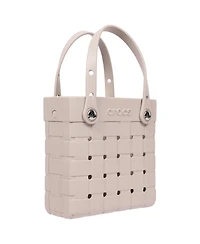 Crocs Women's Woven Style Crossbody Tote with Top Handles and Removeable Strap