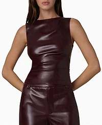 Joe's Jeans Women's The Meg Ruched Sleeveless Top