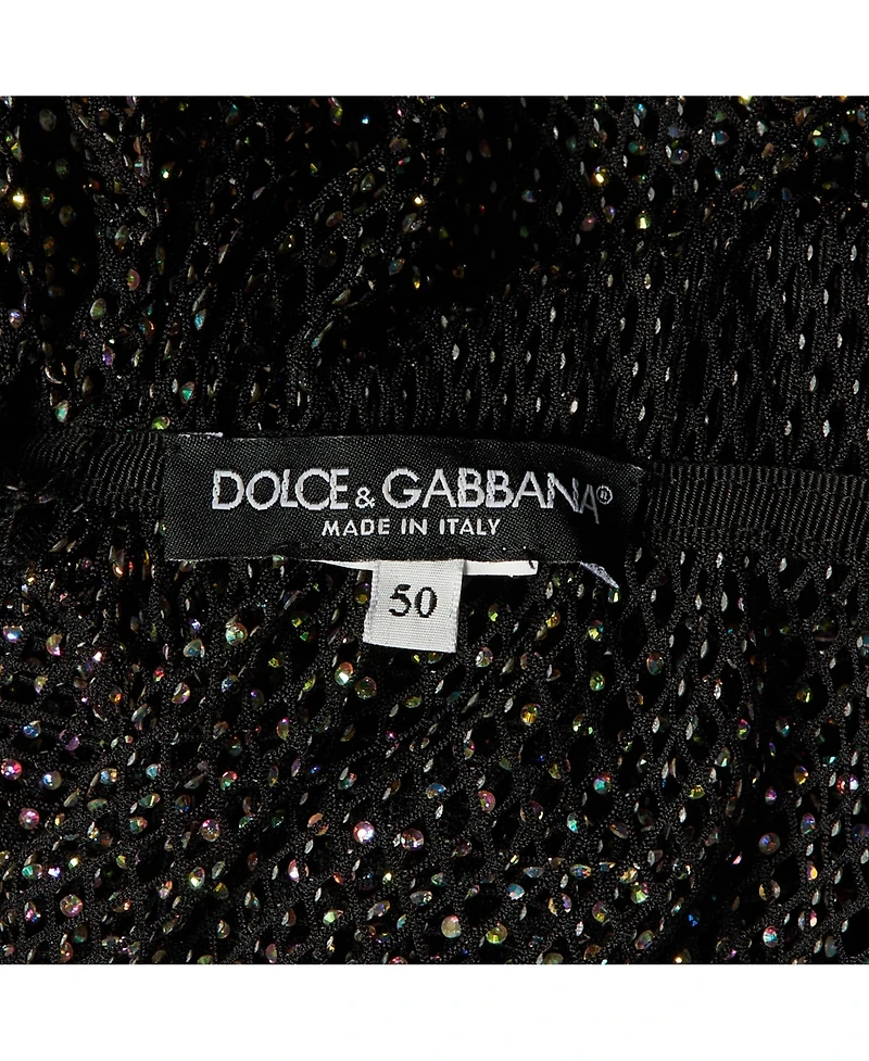 Pre-Owned Dolce & Gabbana Women's Rhinestone Embellished Oversized Maxi Dress