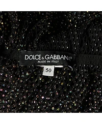 Pre-Owned Dolce & Gabbana Women's Rhinestone Embellished Oversized Maxi Dress