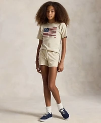 Polo Ralph Lauren Girls' 7-16 Flag Short-Sleeve Jersey T-Shirt