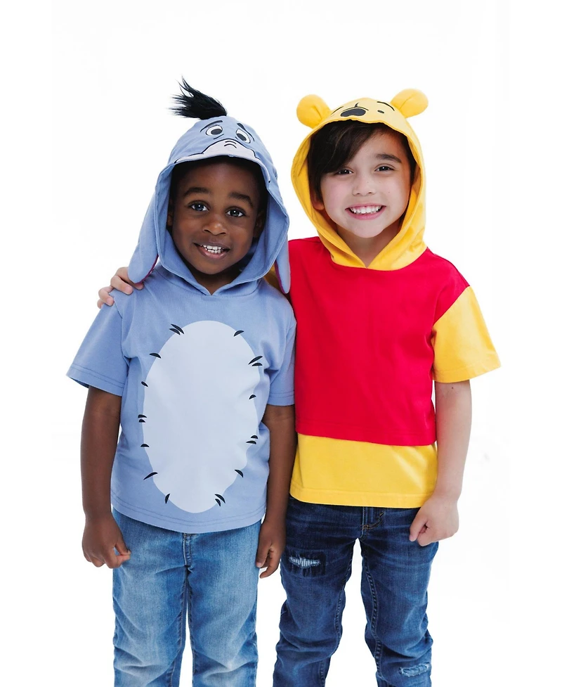 Winnie the Pooh Toddler Boys (2T - 4T) Cosplay Short Sleeve Hooded T-Shirt