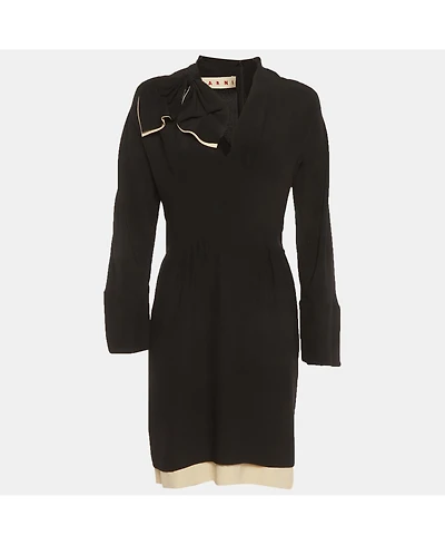 Pre-Owned Marni Women's Silk Bow Detail Short Dress