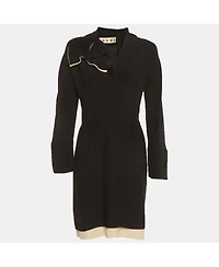 Pre-Owned Marni Women's Silk Bow Detail Short Dress