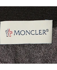Pre-Owned Moncler Women's Cotton and Cashmere Blend Logo Applique Sweater Mini Dress