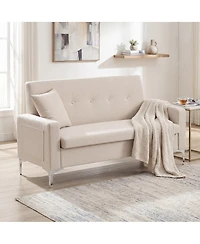 Streamdale Furniture 57" Double Sofa with Storage, Stylish Couch for Living Room