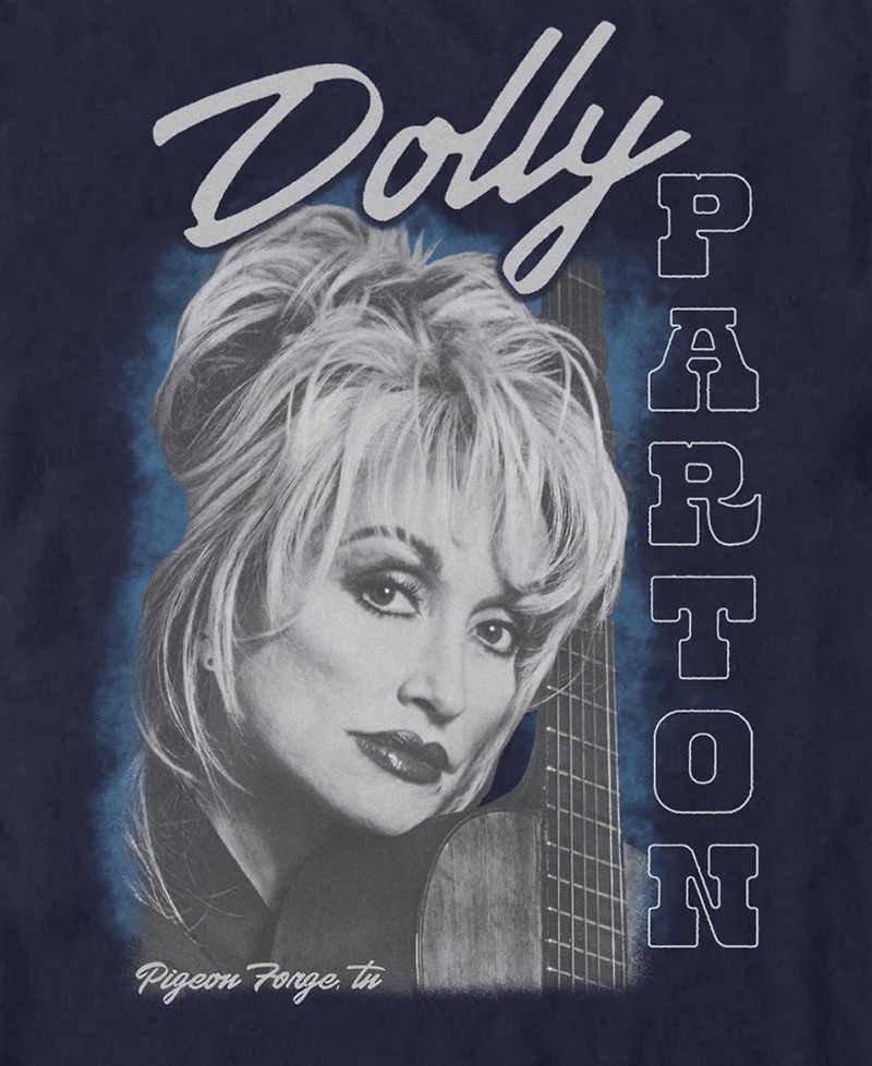 Fifth Sun Men's Dolly Parton Dolly Guitar T-Shirt