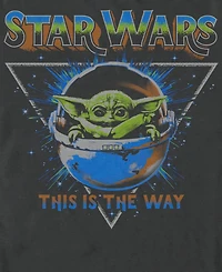 Fifth Sun Men's Star Wars Mandalorian Light Speed Child T-Shirt