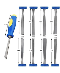 Xdovet Wood Chisel Set Carving Tools Canvas Bag Rasps Stones