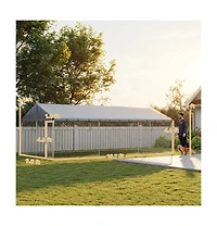 Ruie Heavy Duty Chain Link Outdoor Dog Run with Waterproof Roof