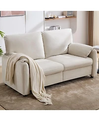 Streamdale Furniture 60-Inch Minimalist Down-Filled Sofa