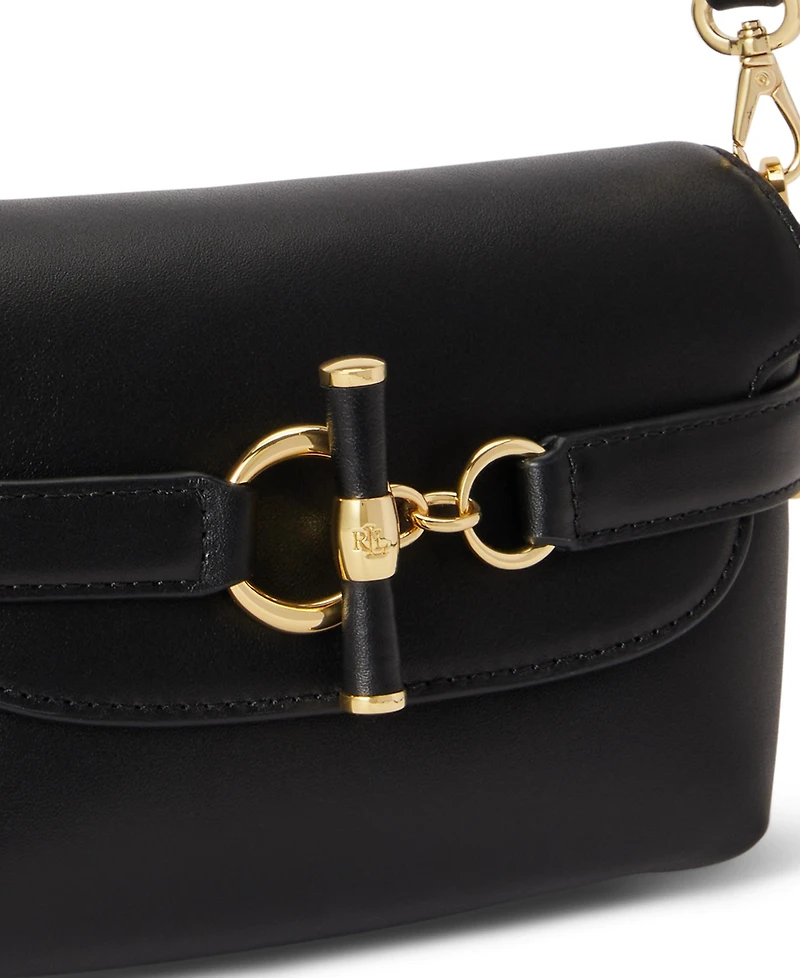 Lauren Ralph Leather Small Blaike Crossbody Bag
