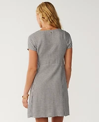 Rip Curl Women's Vibe Surf V-Neck Button-Up A-Line Dress
