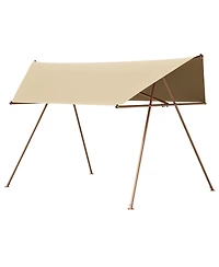 Streamdale Furniture Hexagonal Shade Sail Canopy, 206"x118" Uv Block Sunshade