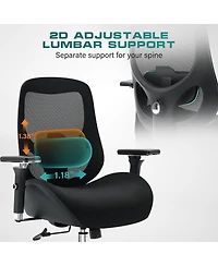 Streamdale Furniture Big and Tall Ergonomic Office Chair with 4D Armrests and Lumbar Support