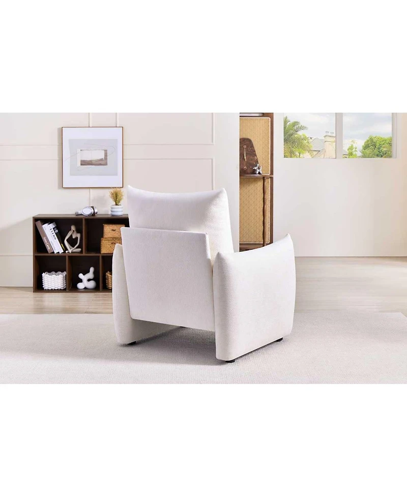 Streamdale Furniture Modern Chenille Oversized Accent Chair with Plush Cushion