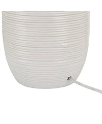 360 Lighting Kerry 28 1/2" High Light Taupe Stripes Ceramic Table Lamp Set of 2