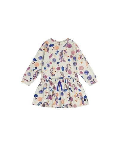 Deux par Toddler Girl (2T-5T) French Terry Dress Unicorn Print