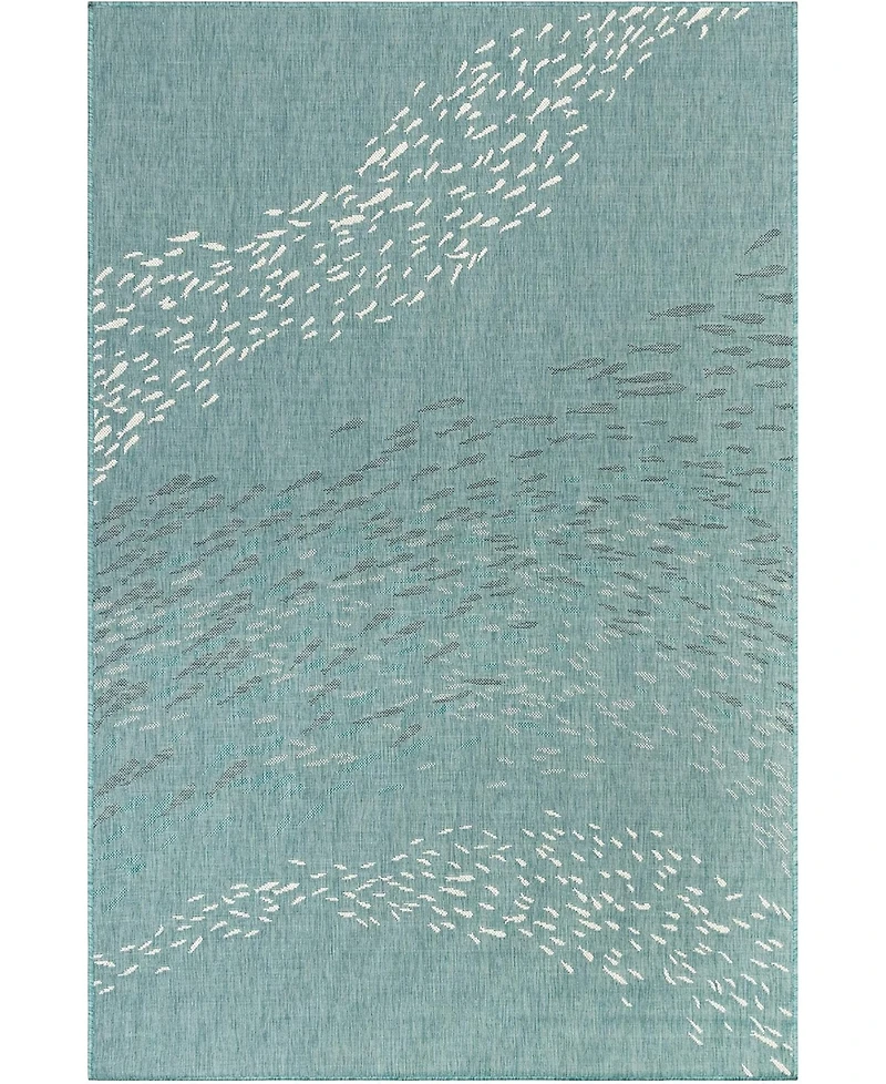 Liora Manne' Carmel School Of Fish 4'10" x 7'6" Outdoor Area Rug