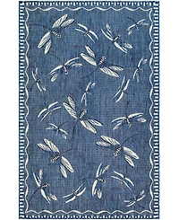 Liora Manne' Carmel Dragonfly 3'3" x 4'11" Outdoor Area Rug