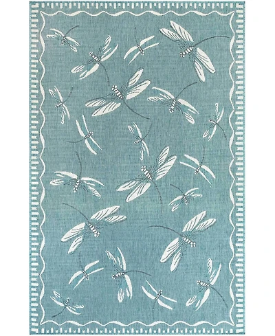 Liora Manne' Carmel Dragonfly 3'3" x 4'11" Outdoor Area Rug
