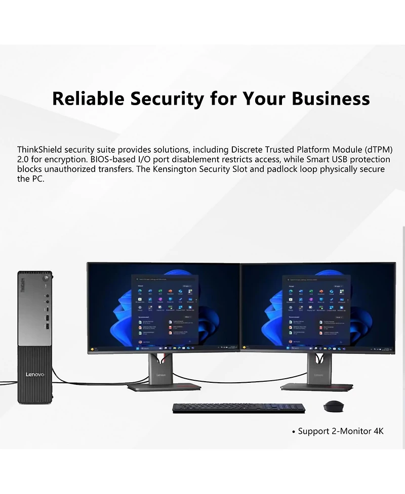 Lenovo ThinkCentre neo–Business Sff Desktop, Amd Ryzen 7 250, Amd Radeon Graphics, 32GB DDR5, 2TB Ssd, Win11 Pro
