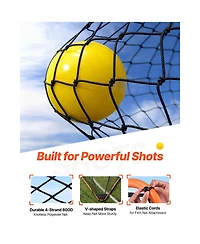 Vevor Lacrosse Goal Net Folding Backyard Lacrosse Training Equipment Steel
