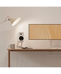 Kanto ORA4 140W Powered Reference Speakers, 4" Woofers, Bluetooth 5.0, Usb-c, Bi-Amplified, Pair, Matte Cream