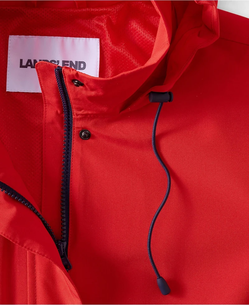 Lands' End Plus Packable Rain Parka