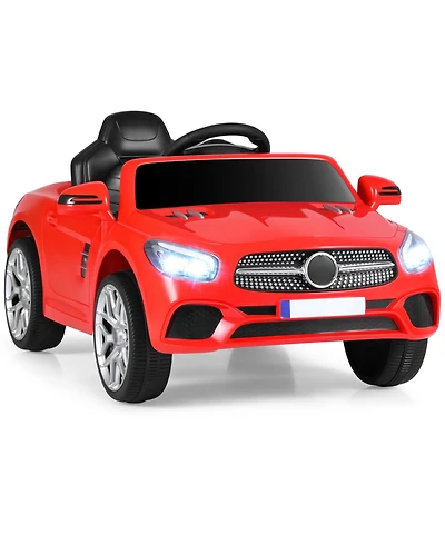 Slickblue Kids 12V Ride On Car with Remote Control, Music and Led Lights