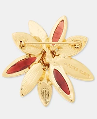 Anne Klein Stone Flower Pin
