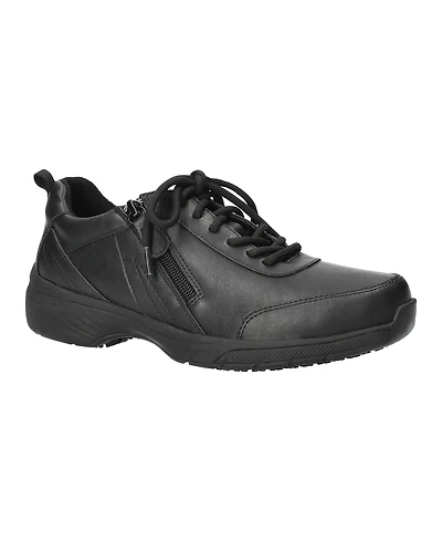 Easy Street Women's Pasilla Slip Resistant Lace-Up Sneakers